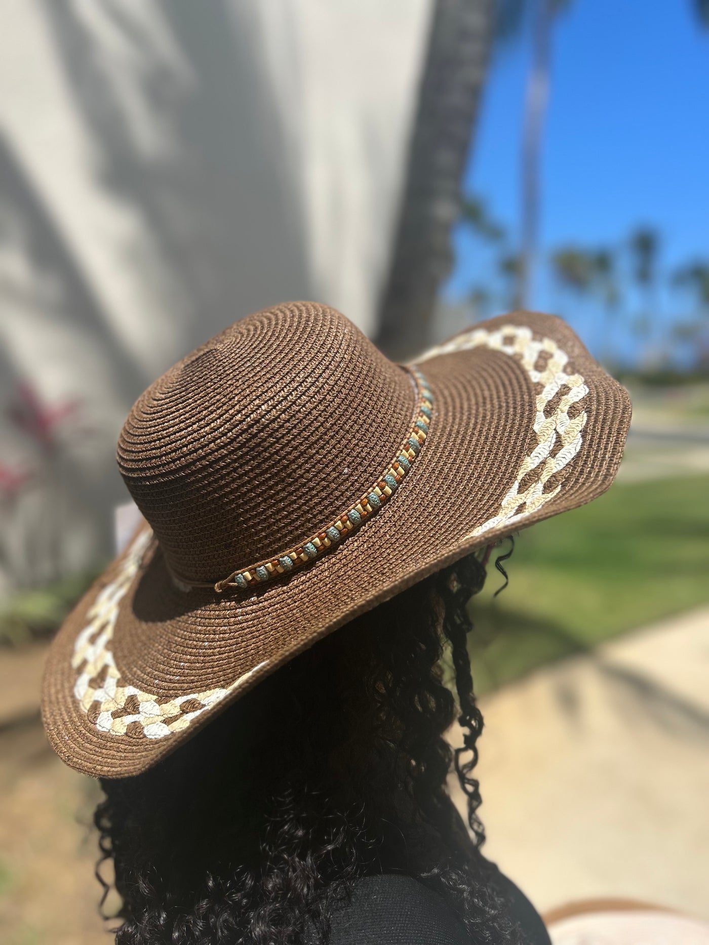 Chevron Straw Hat