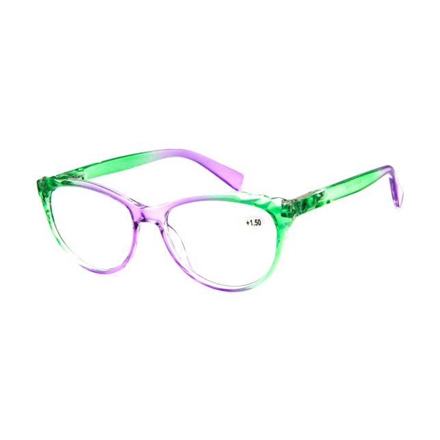 TWO-TONE ROUND READING GLASSES 4124