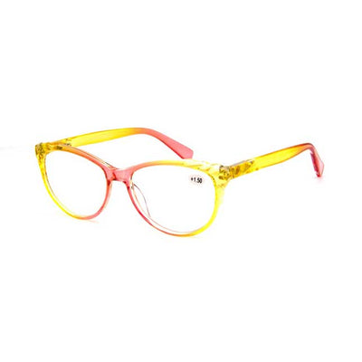 TWO-TONE ROUND READING GLASSES 4124